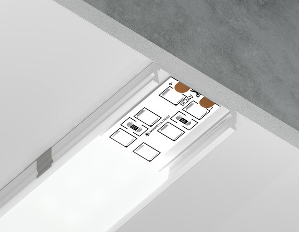 Изображение товара Профиль для светодиодной ленты Ambrella GP1800WH накладной