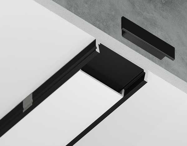 Изображение товара Профиль для светодиодной ленты Ambrella GP1800BK накладной