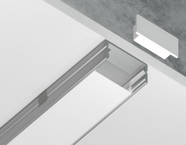 Изображение товара Профиль для светодиодной ленты Ambrella GP2001AL накладной