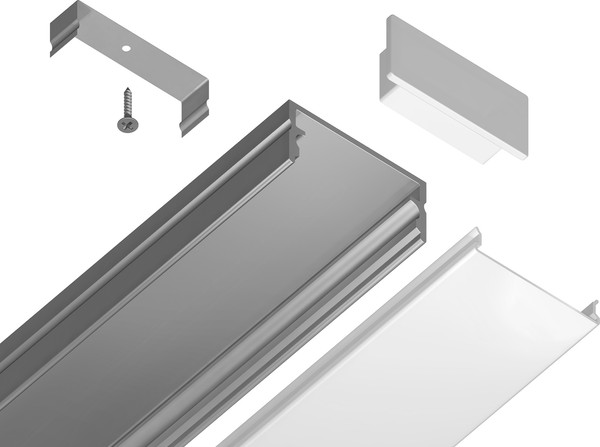 Изображение товара Профиль для светодиодной ленты Ambrella GP2001AL накладной