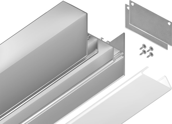 Изображение товара Профиль для светодиодной ленты Ambrella GP4050AL Алюминиевый
