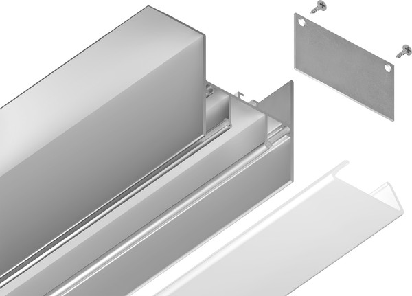 Изображение товара Профиль для светодиодной ленты Ambrella GP4050AL Алюминиевый