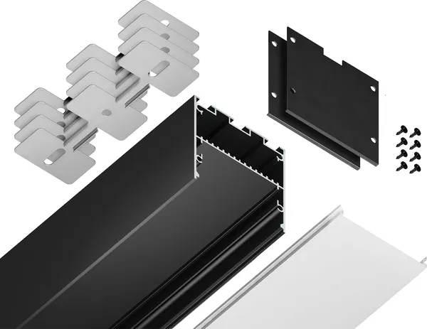 Изображение товара Профиль для светодиодной ленты Ambrella Profile System GP3100BK Алюминиевый