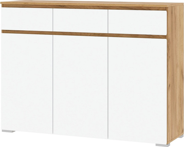 Изображение товара Тумба Памир Гретта 3С3Я (крафт золотой/белый)