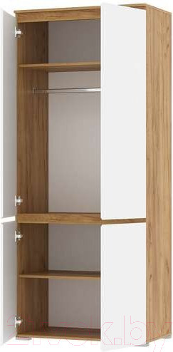 Изображение товара Шкаф Памир Гретта 4С (крафт золотой/белый)