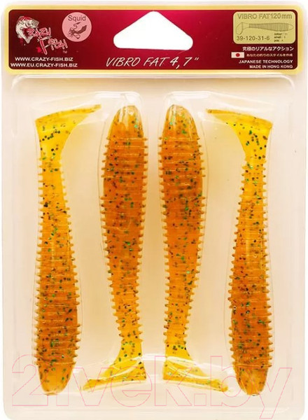 Изображение товара Мягкая приманка Crazy Fish Vibro Fat 4.7 / 39-120-31-6