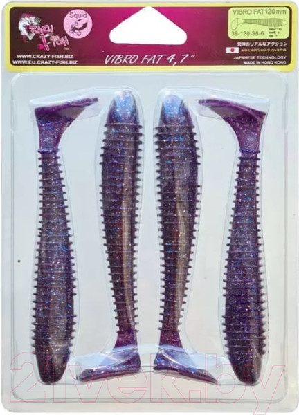 Изображение товара Мягкая приманка Crazy Fish Vibro Fat 4.7 / 39-120-98-6