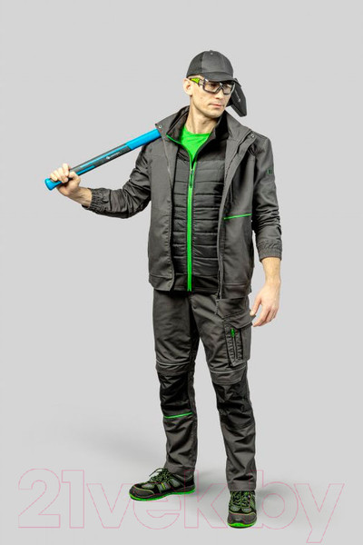 Изображение товара Куртка рабочая Hoegert Lemberg HT5K800-1-M (темно-серый)