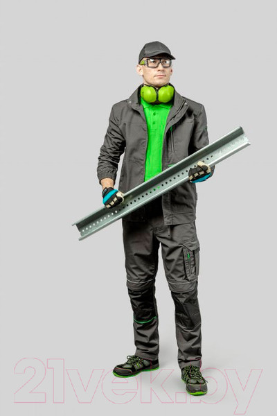 Изображение товара Куртка рабочая Hoegert Lemberg HT5K800-1-M (темно-серый)