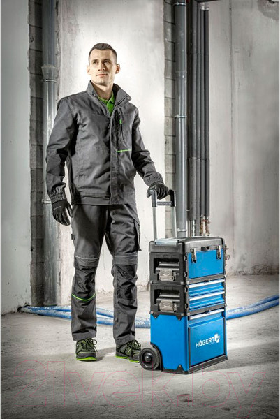 Изображение товара Куртка рабочая Hoegert Lemberg HT5K800-1-M (темно-серый)