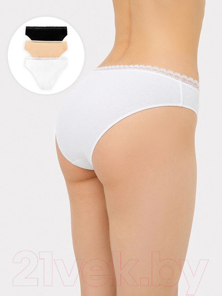 Изображение товара Комплект женских трусов Mark Formelle 412461-3 (р.98, белый)
