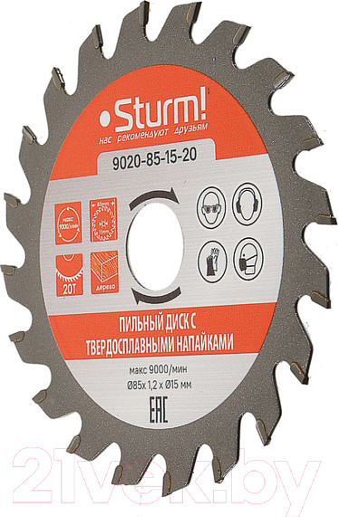 Изображение товара Пильный диск Sturm! 9020-85-15-20