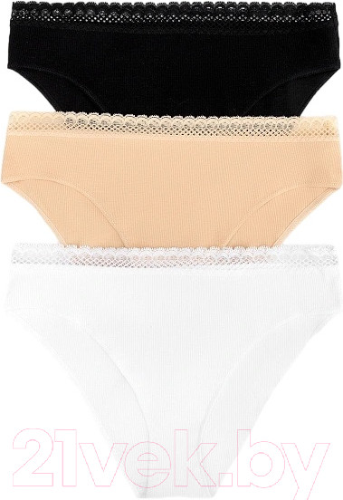 Изображение товара Комплект женских трусов Mark Formelle 412461-3 (р.102, белый)