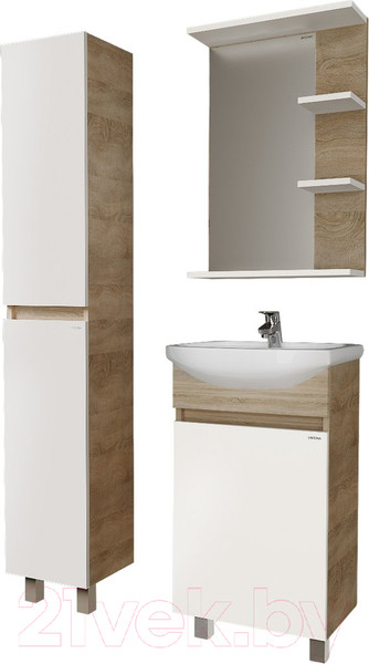 Изображение товара Шкаф-пенал для ванной Grossman Поло 30 / 303003-1