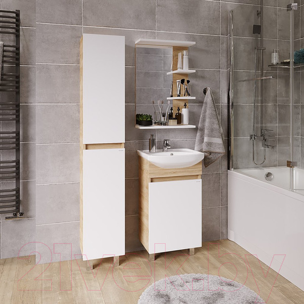 Изображение товара Шкаф-пенал для ванной Grossman Поло 30 / 303003-1