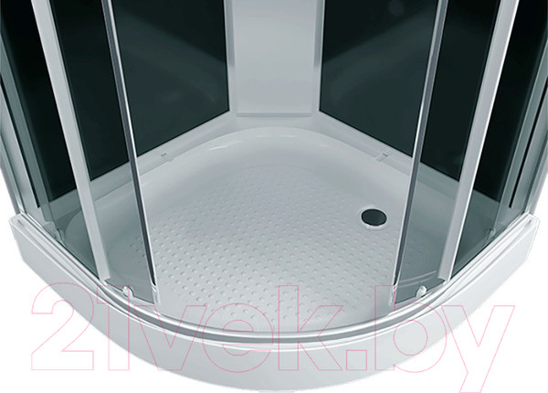 Изображение товара Душевая кабина IVA 80x80x215 / SC08CT (черный/тонированное стекло)