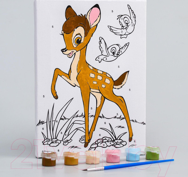 Изображение товара Картина по номерам Disney Бэмби / 5142428