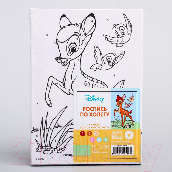 Изображение товара Картина по номерам Disney Бэмби / 5142428