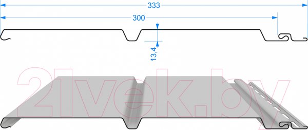 Изображение товара Сайдинг Docke Premium Брус D6S / PSBR-1086 (графит)