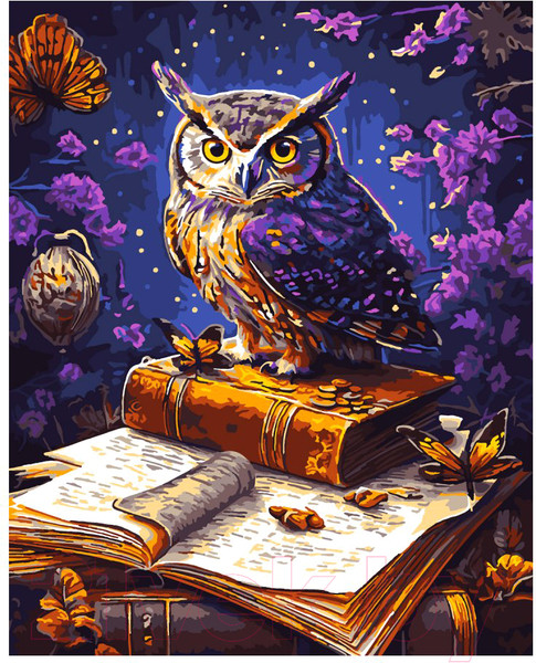 Изображение товара Картина по номерам Lori Мудрая сова / Рх-152