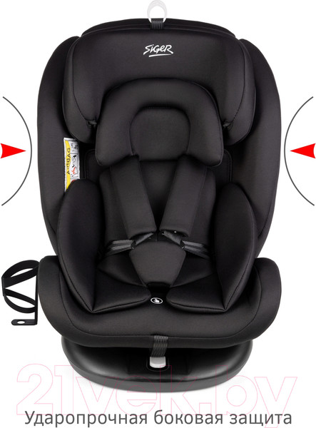 Изображение товара Автокресло Siger Престиж Isofix Lux / KRES3945 (оникс)