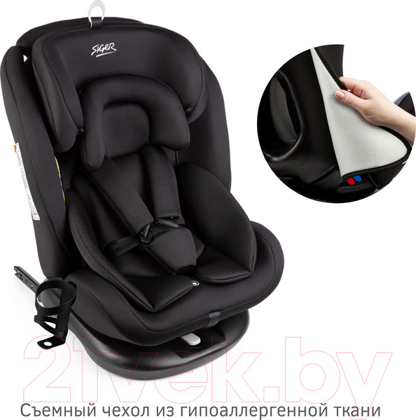 Изображение товара Автокресло Siger Престиж Isofix Lux / KRES3945 (оникс)