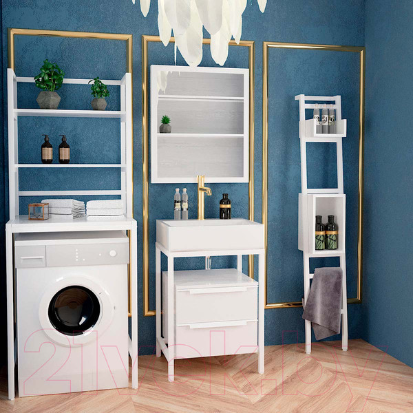 Изображение товара Ручка для мебели Millwood Венеция L150 150x68.7 / 49817_b_2 (металл белый)