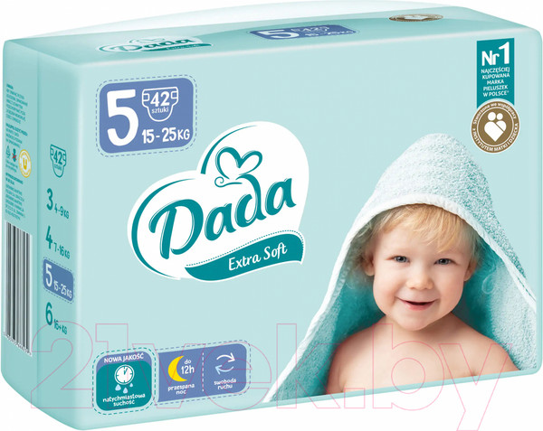 Изображение товара Подгузники детские Dada Extra Soft Junior 5 (42шт)