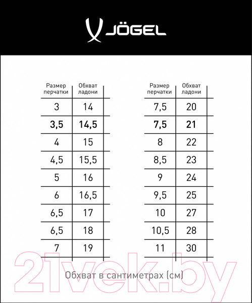 Изображение товара Перчатки вратарские Jogel Magnum Perfomance EL4 Roll (р.9.5, белый)