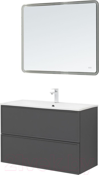 Изображение товара Тумба под умывальник Aquanet Арт 100 / 329614 (ясень графит)