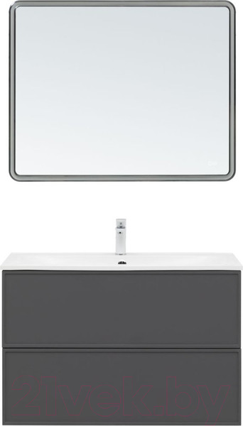 Изображение товара Тумба под умывальник Aquanet Арт 100 / 329614 (ясень графит)