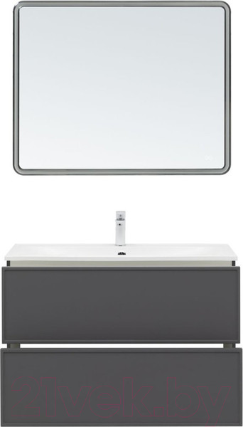 Изображение товара Тумба под умывальник Aquanet Арт 100 / 329614 (ясень графит)