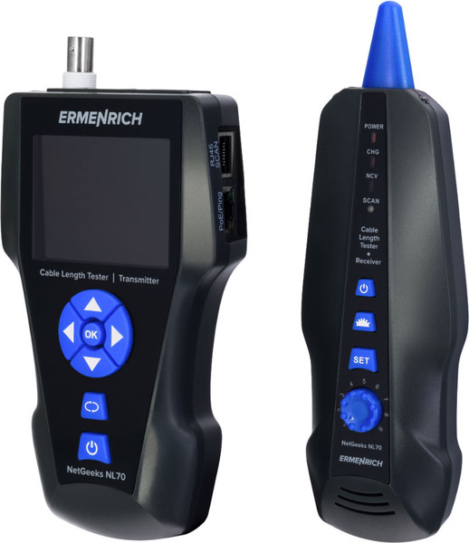 Изображение товара Детектор скрытой проводки Ermenrich Измеритель длины кабеля NetGeeks NL80 / 82554