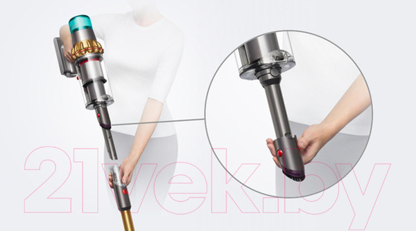 Изображение товара Вертикальный пылесос Dyson V15 Detect Absolute Gold (447000)