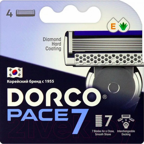 Изображение товара Набор сменных кассет Dorco Pace 7 (4шт)