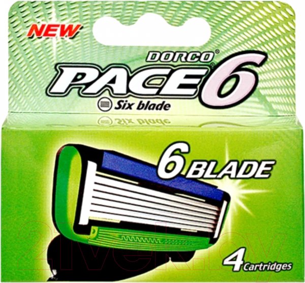Изображение товара Набор сменных кассет Dorco Pace 6 (4шт)
