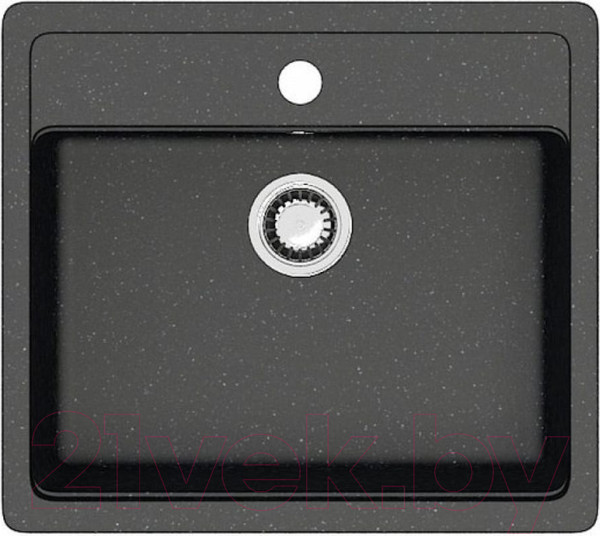 Изображение товара Мойка кухонная Teymi Helmi 57x50 / T120107 (черный матовый)