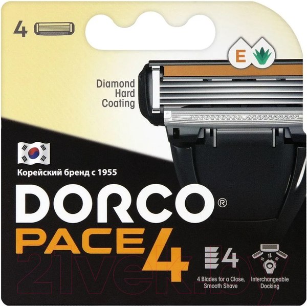 Изображение товара Набор сменных кассет Dorco Pace 4 (4шт)