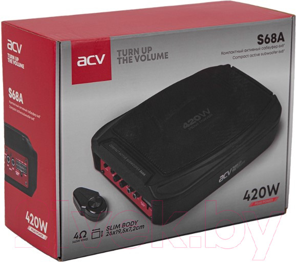 Изображение товара Корпусной активный сабвуфер ACV S68A