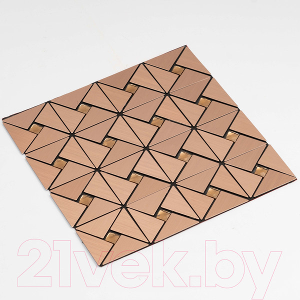Изображение товара Панель ПВХ Самоклейкин Самоклеющаяся Алюминий Бронза со стразами MA-B01 (300x300x3мм)