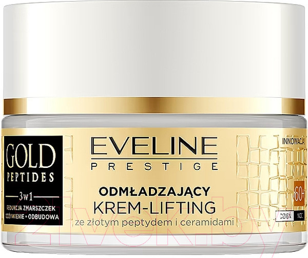 Изображение товара Крем для лица Eveline Cosmetics Gold Peptides Омолаживающий 60+ с пептидами (50мл)