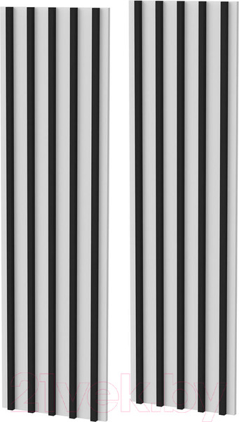 Изображение товара Реечная панель НК Мебель 71778733 (белый/черный)