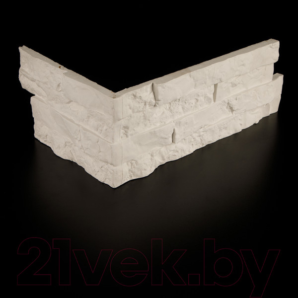 Изображение товара Декоративный камень гипсовый Air Stone Шанхай угловой элемент А14.У (белый)