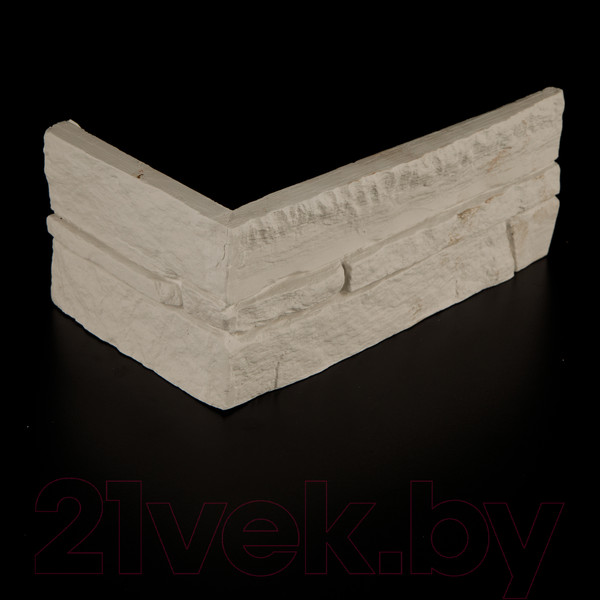 Изображение товара Декоративный камень гипсовый Air Stone Атланта угловой элемент А21.У (белый)