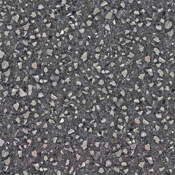 Изображение товара Плитка ProGres Black Terrazzo NR0379 (600x600, черный)