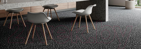 Изображение товара Плитка ProGres Black Terrazzo NR0379 (600x600, черный)