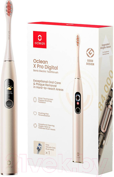 Изображение товара Электрическая зубная щетка Oclean X Pro Digital (золото)
