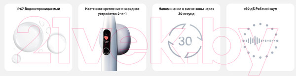 Изображение товара Электрическая зубная щетка Oclean X Pro Digital Set (серебристый)
