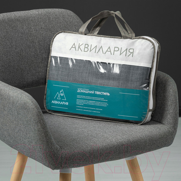 Изображение товара Комплект штор АКВИЛАРИЯ Вербена 300x260 (темно-серый)