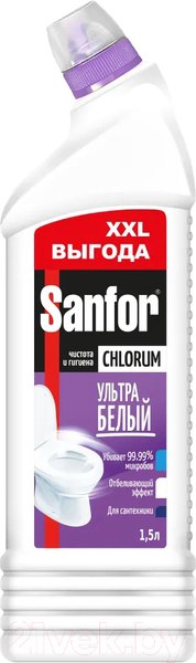 Изображение товара Чистящее средство для унитаза Sanfor Chlorum (1.5л)